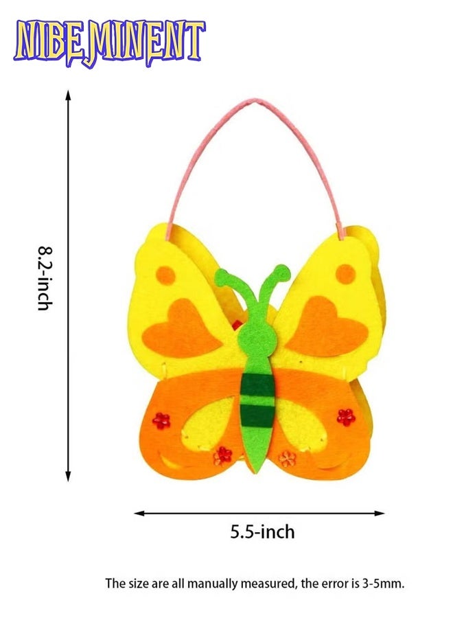 NIBEMINENT 6 Pack Children Small Sewing Kit, Childrens Sewing Kits for Beginners, Kids Beginners Felt Craft Kit, Fabric DIY Crafts Handbag (6 Patterns)  - Image 2