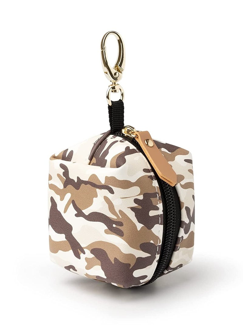 Excefore Pacifier Holder Case with Clip Stylish Pacifier Storage Container Protective Clean Baby Bag Accessory Multifunctional Square Bag Deposit Coins Small Object for Newborns Infants Toddlers 2 PCS - Image 1