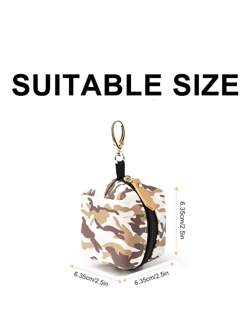 Excefore Pacifier Holder Case with Clip Stylish Pacifier Storage Container Protective Clean Baby Bag Accessory Multifunctional Square Bag Deposit Coins Small Object for Newborns Infants Toddlers 2 PCS - Image 2