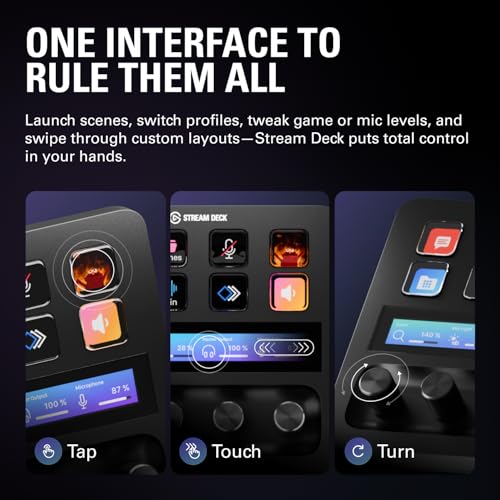 Elgato Stream Deck +, Audio Mixer, Production Console and Studio Controller and for Content Creators, Streaming, Gaming, with customisable touch strip dials and LCD keys, works with Mac and PC - Image 4