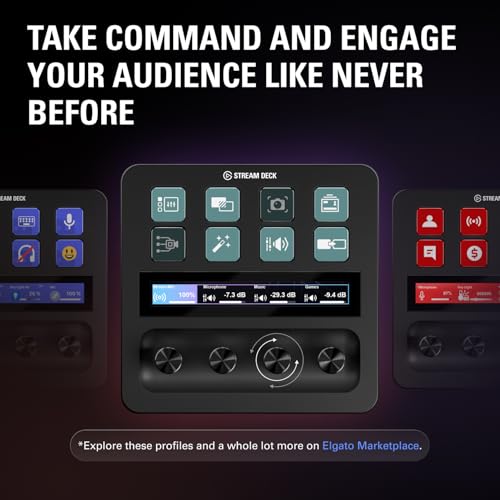 Elgato Stream Deck +, Audio Mixer, Production Console and Studio Controller and for Content Creators, Streaming, Gaming, with customisable touch strip dials and LCD keys, works with Mac and PC - Image 3