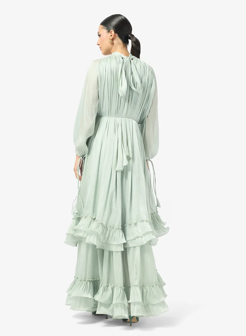 جولدن ابل Ruffle Detailed Maxi Dress