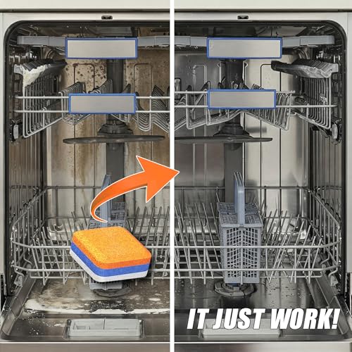 SHIMMERIX Dishwasher Cleaner Deodorizer Descaler Tablets - 28 Tabs - 1 Plus Year Supply - Extra Scented Deep Cleaning Sanitizer Pods - Remove Hard Water - Contain Citric Acid Heavy Duty Septic Safe - Citrus - Image 2