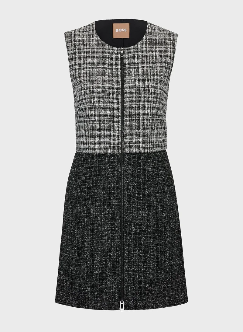 BOSS Tweed Sleeveless Dress