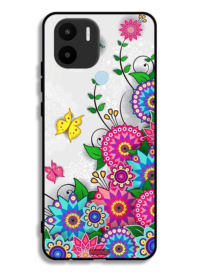 Tolwak Xiaomi Redmi A1 Plus Protective Case Cover Mandala Flowers - Image 2
