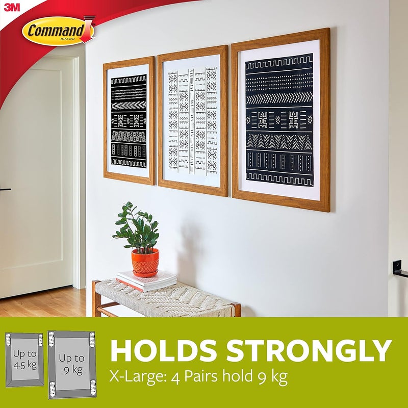 Command 8-Pair Damage-Free Picture Hanging Strip White X-Large - Image 5