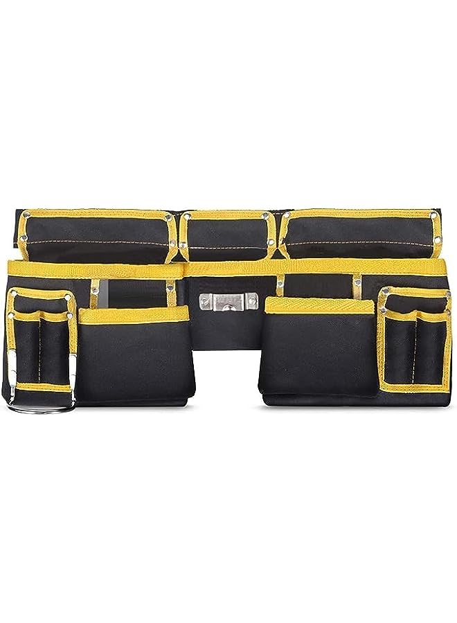 PROMASS Professional Tool Pouch,Oxford Canvas Tool Pockets, Heavy Duty Tool Organizer,Fully Adjustable Work Belt,Waterproof,Protective Work Bag  - Image 2