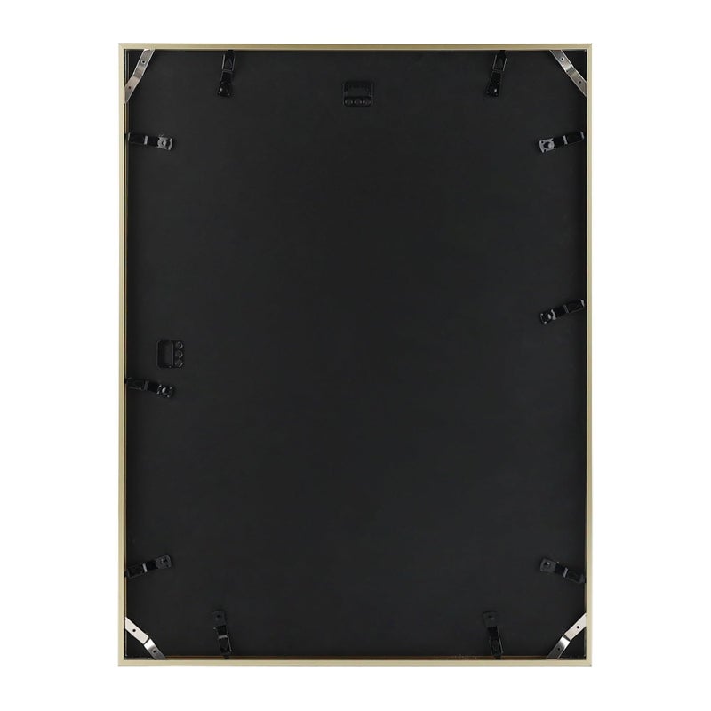 Golden State Art, 18x24 Aluminum Poster Frame, 18 x 24 inch metal Picture Frames with Real Glass Front, Horizontal or Vertical Thin frame for Wall Art (Gold 1 Pack) - Image 2