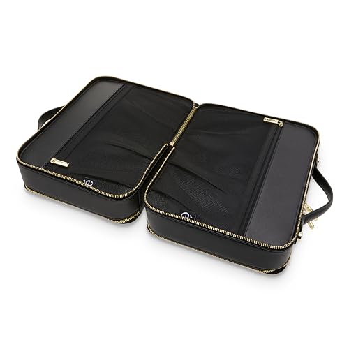 ETOILE - Large Twin Cosmetic Case Black - Dual Compartment Cosmetic Beauty Organizer & Toiletry Case - Image 5