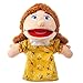ZJoey 1 Pcs Family Hand Puppets 12 Inch Grandparents Mom Dad Brother Sister Plush Hand Puppet Toys RolePlay Toy Puppets for Kids Storytelling Imaginative Pretend Play Teaching PreschoolMom - Image 3