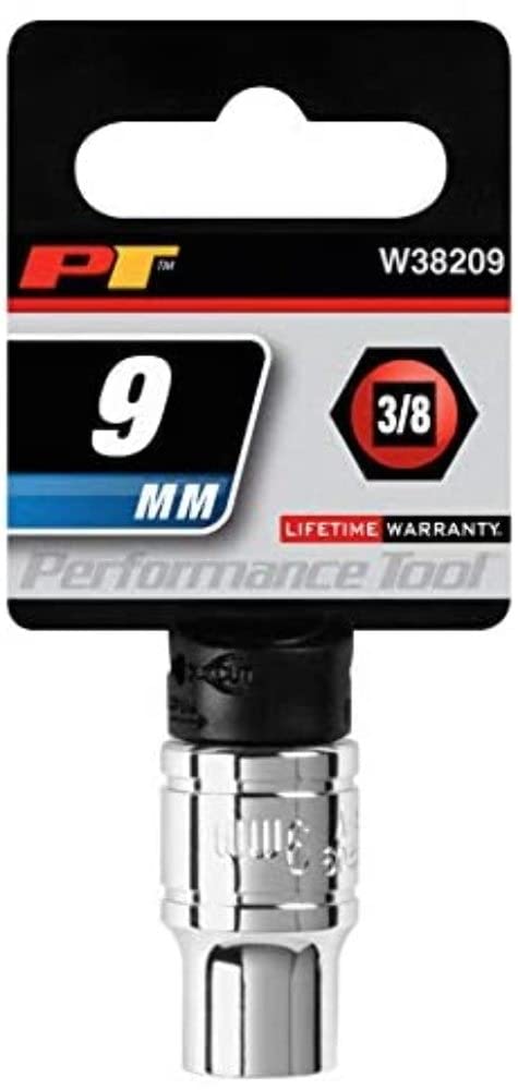 Performance Tool W38209 3/8-Inch ive 6-Point Socket, 9mm - Image 1