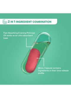 WELLBEING NUTRITION بطيء؛ الشعر والبشرة والأظافر؛ الكولاجين والجلوتاثيون والبيوتين في أوميجا 3 وزيت زهرة الربيع المسائية؛ مصفوفة توهج البشرة وتجديدها لنمو الشعر وإصلاحه (60 كبسولة عبوة من قطعتين)  - Image 4
