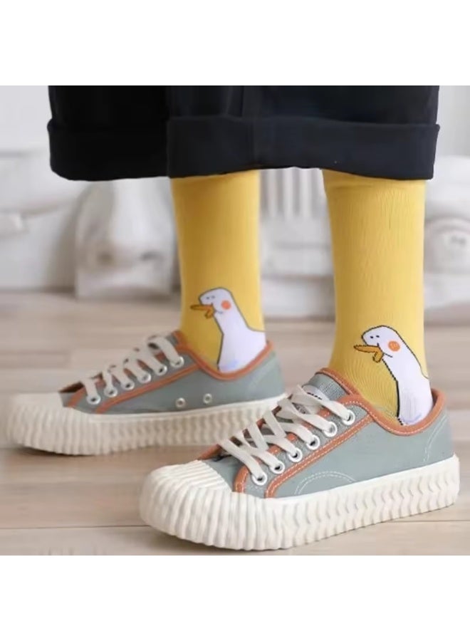 4 أزواج من جوارب حيوانات الأوز المضحكة - Image 2