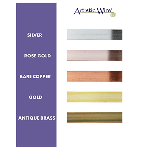 Artistic Wire, 21 Gauge, Flat, 5 mm x .75 mm / 0.20 in x 0.03 in, Tarnish Resistant Silver, 3 ft / .91 m, AWB-21F5-S10-03 - Image 5