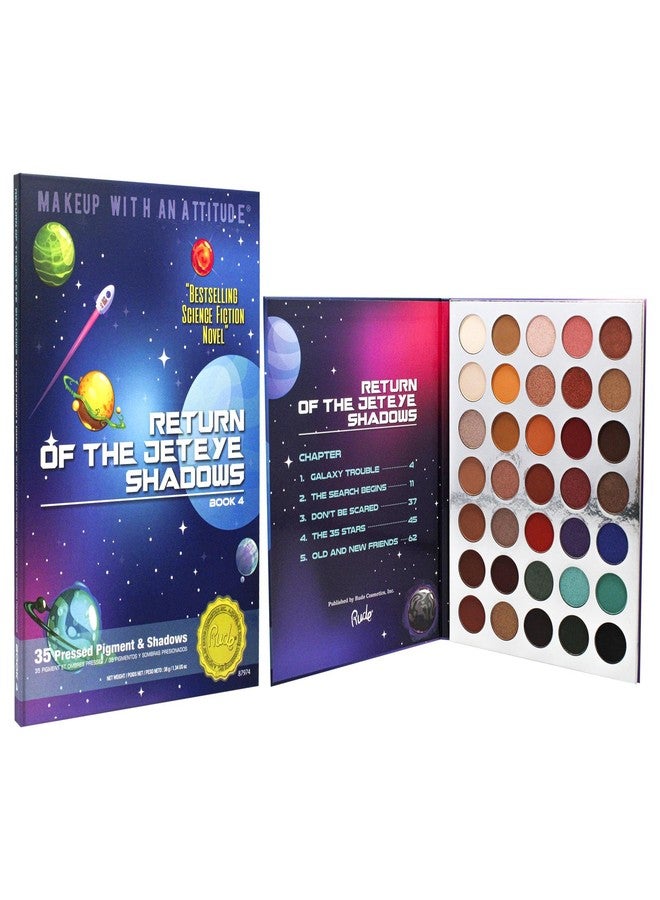 Rude Cosmetics Return of the Jeteye 35 Eyeshadows Palette - Book 4 for Women - 1.34 oz Eye Shadow - Image 3