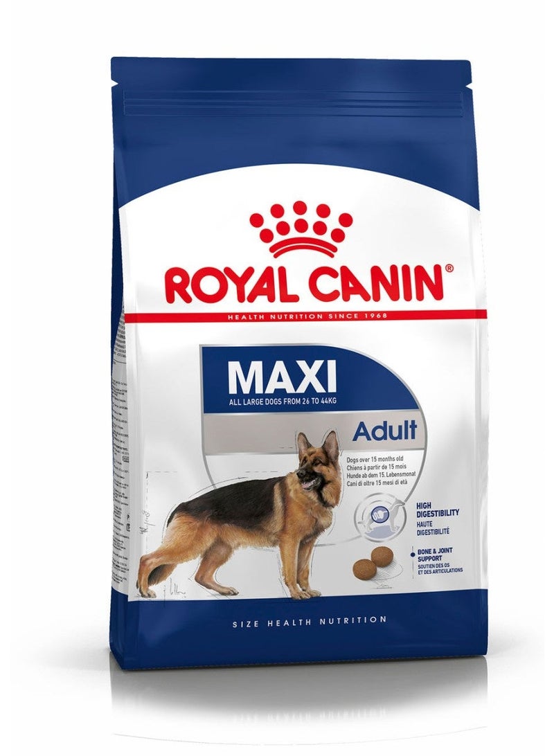 رويال كانين طعام رويال كانين الجاف للكلاب البالغة من سلالة ماكسي (15 شهرًا فأكثر ووزن 26-44 كجم)، 4 كجم - Image 1