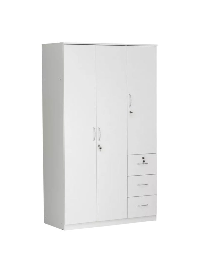 ABX HOME RIBEZ 3 Door wardrobe for Bedroom with 3 Drawers and 5 Shelves | Cupboard for Home | Bedroom Wardrobes (With Installation) - Image 1