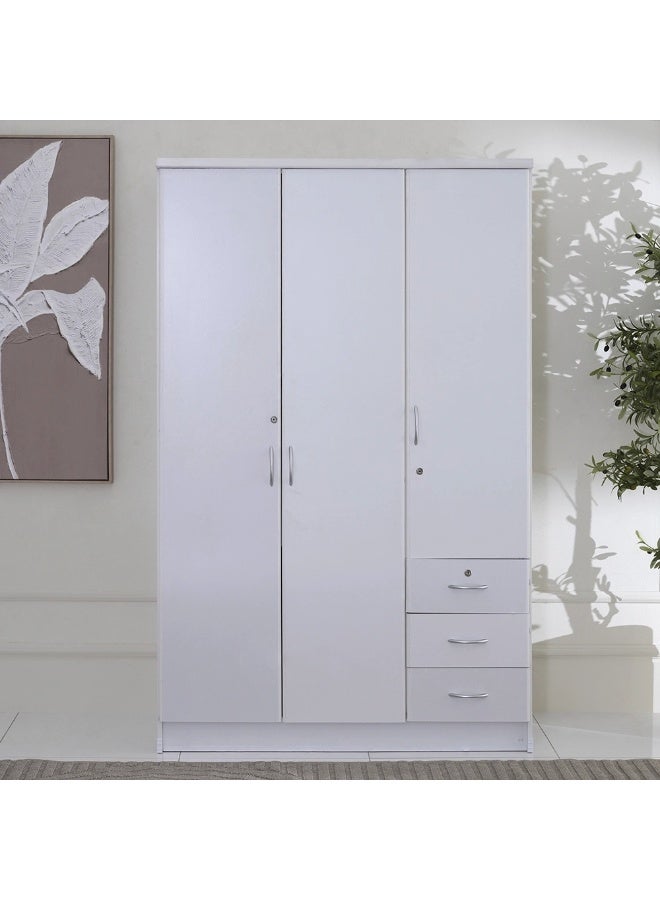 ABX HOME RIBEZ 3 Door wardrobe for Bedroom with 3 Drawers and 5 Shelves | Cupboard for Home | Bedroom Wardrobes (With Installation) - Image 2