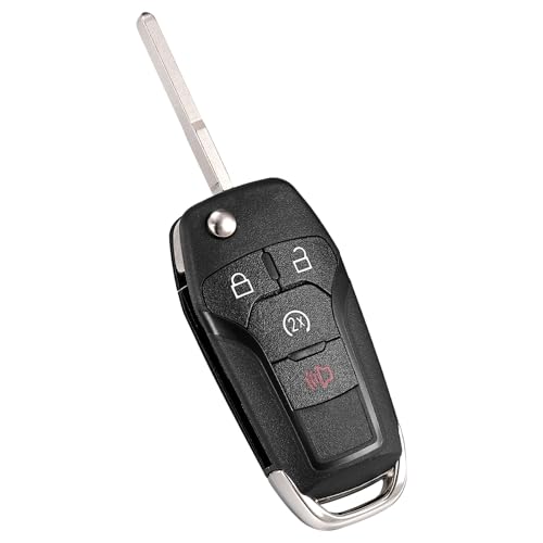 LYFUCESS Flip Key Fob Replacement Fits for Ford F150/F-150 2015 2016 2017 2018 2019 2020 2021 2022 2023 2024 F250/F-250 F350/F-350 F450 F550 2017-2024 Ranger 2019-2022 Bronco 2021-2022 Keyless Entry N5F-AO8TDA - Image 1