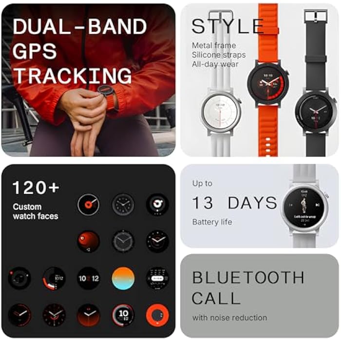 CMF Watch 3 Pro Smart Watch for Men Women, Bluetooth Call AI Smartwatch with Energy Score, Heart Rate Tracking, Sleep Monitor, GPS & 130+ Sport Modes, Fitness Tracker for Android iOS, IP68 Ash Grey - Image 2
