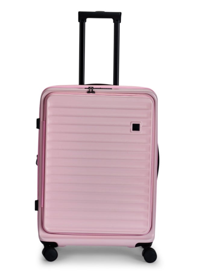 ليمرا طقم شنط سفر مكون من 3 حقائب أمتعة مصنوع من مادة بولي كربونات لون وردي مقاس 28"/24"/20" بوصة - Image 2