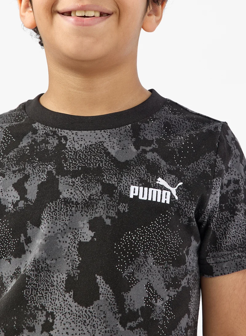 PUMA Kids Essential Camo All-Over Printed T-Shirt