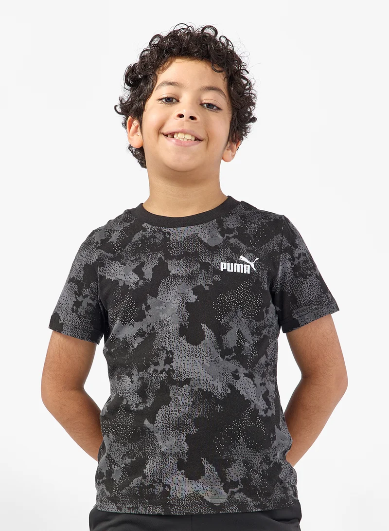 PUMA Kids Essential Camo All-Over Printed T-Shirt