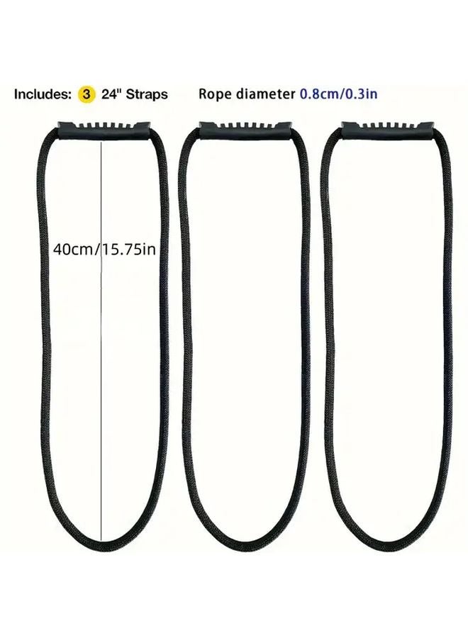 Black 40cm Multifunctional Storage Strap With Handle Extension Hose Organizer Space Saver - Image 4