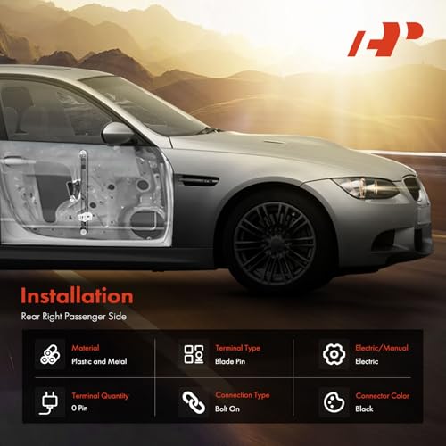 A-Premium Power Window Regulator without Motor Replacement for BMW E90 E91 323i 325i 328i 330i 335i M3 Rear Right Passenger Side - Image 3