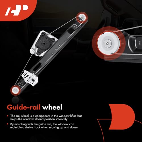 A-Premium Power Window Regulator without Motor Replacement for BMW E90 E91 323i 325i 328i 330i 335i M3 Rear Right Passenger Side - Image 5