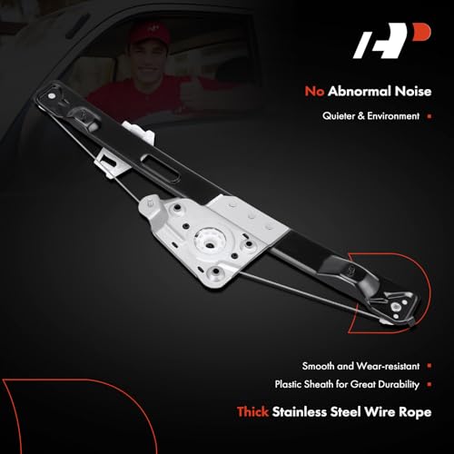 A-Premium Power Window Regulator without Motor Replacement for BMW E90 E91 323i 325i 328i 330i 335i M3 Rear Right Passenger Side - Image 4