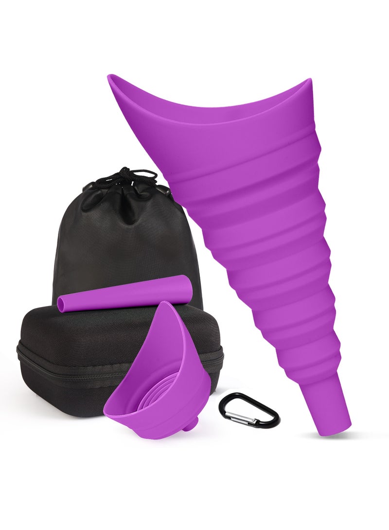 دوغي جهاز البول للنساء مع رفيق السفر ، مانعة للتسرب ، ومناسبة للسفر والمراحيض العامة ، ويمكن أن يقف القمع التبول ، ومناسبة للنساء الحوامل مع آلام في الركبة - Image 1