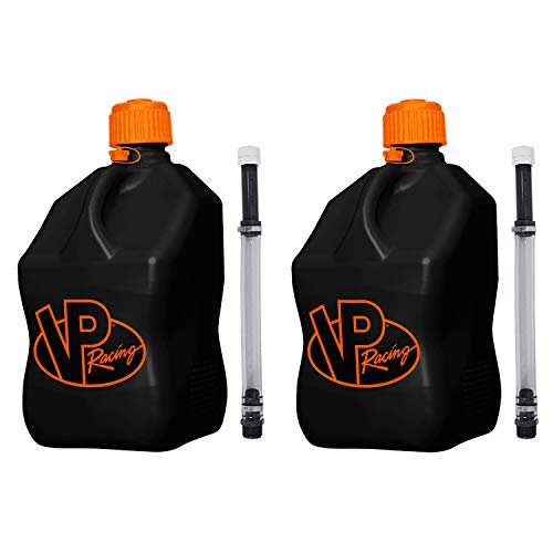VP Racing 3852CA 55 Gallon Square VTwin Racing Utility Jugs with Deluxe Filler Hoses 2 Pack