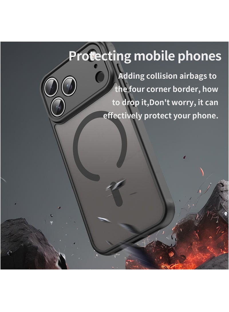 Fankalo iPhone 17 Pro Max MagSafe Case Magnetic Back Cover,Anti-Yellow Shockproof Back Cover,Slim Phone Cover with Strong Magnet for Apple 17 Pro Max (2025) - Image 2