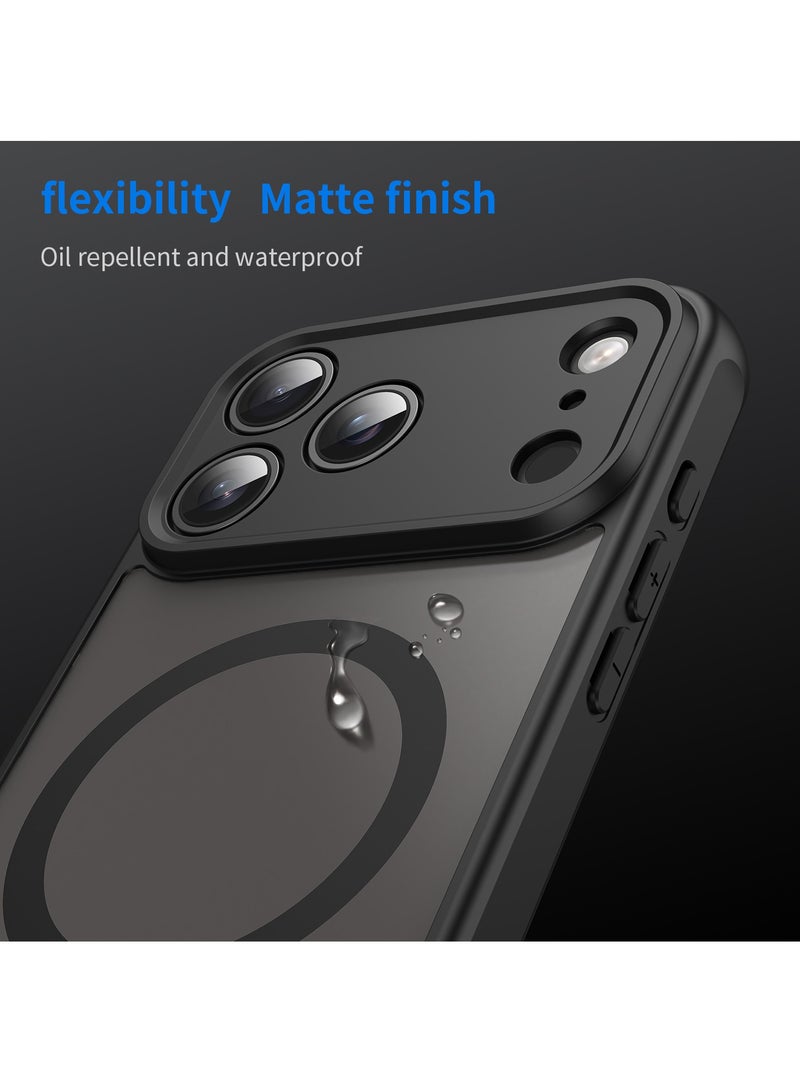 Fankalo iPhone 17 Pro Max MagSafe Case Magnetic Back Cover,Anti-Yellow Shockproof Back Cover,Slim Phone Cover with Strong Magnet for Apple 17 Pro Max (2025) - Image 3