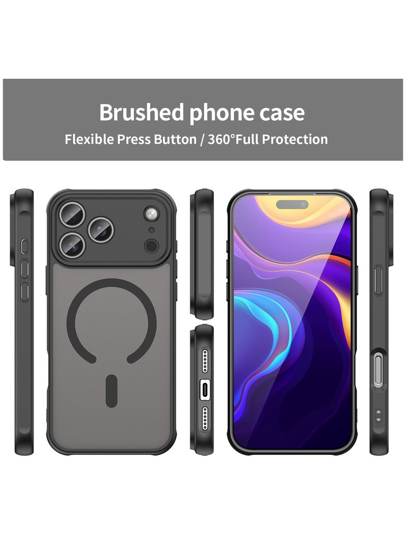 Fankalo iPhone 17 Pro Max MagSafe Case Magnetic Back Cover,Anti-Yellow Shockproof Back Cover,Slim Phone Cover with Strong Magnet for Apple 17 Pro Max (2025) - Image 5