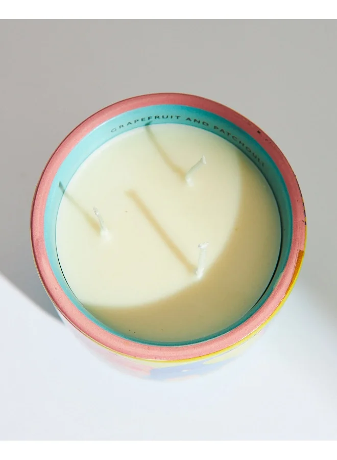 Chumbak Grapefruit & Patchouli Soy Wax Candle - Large