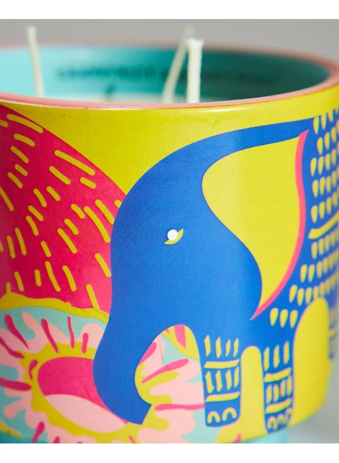Chumbak Grapefruit & Patchouli Soy Wax Candle - Large