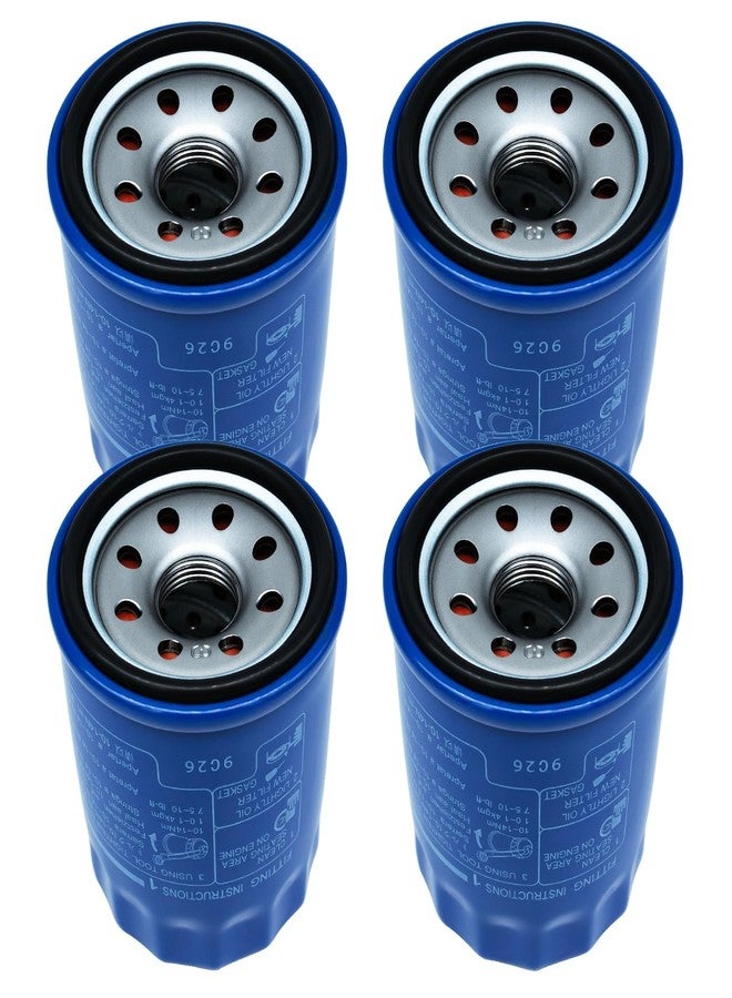 HTYPX Oil Filters 15400-PLM-A02 15400-PLM-A01 Compatible with Honda GX610 GX630 GX660 GX670 GX690 GXV340 GXV390 GXV610 GXV630 GXV660 GXV670 GXV690 Engines Replace 15400-PLM-A02PE 15400-P0H-305PE (4 PACK) - Image 1