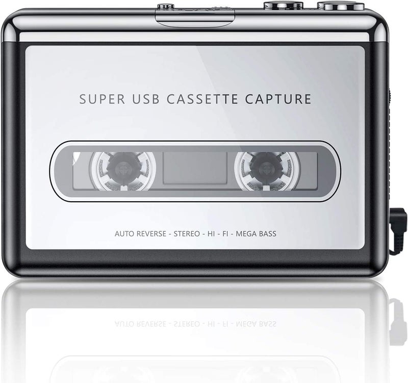 Tobo Cassette Player – Portable Tape Player Captures MP3 Audio Music via USB Stereo Recording Compatible with Laptops and Personal Computers – Convert Tape Cassettes -(TD-148CA-01) - Image 1