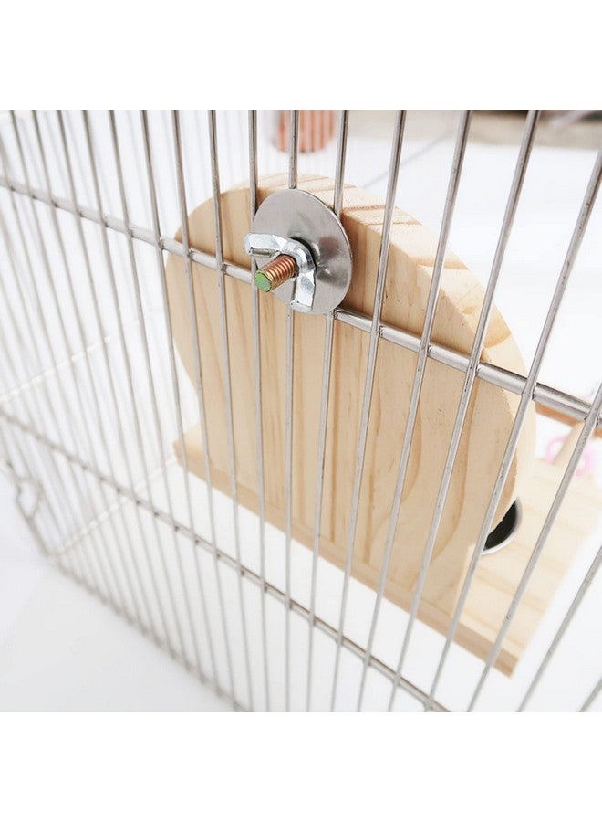 جوييي مرآة الطيور Joyeee للقفص، مع قطعتين من أكواب إطعام وسقاية الطيور المصنوعة من الفولاذ المقاوم للصدأ، ومجثم الطيور وألعاب تدريب الطيور، وكرات صغيرة من الخيزران لقفص الببغاوات، والببغاوات، وطيور الحب، وطيور الكناري. - Image 4