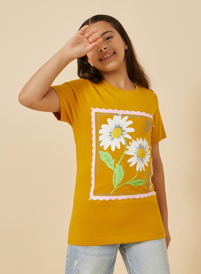 Styli Graphic Print Round Neck T-Shirt  - Image 3