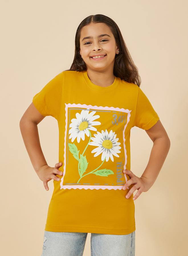 Styli Graphic Print Round Neck T-Shirt  - Image 1