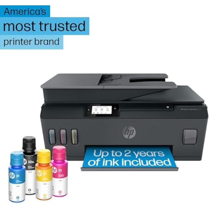 SMART TANK PLUS 570 WIRELESS ALL-IN-ONE INK TANK PRINTER WITH UP TO 2 YEARS OF INK INCLUDED (5HX14A) - Image 3