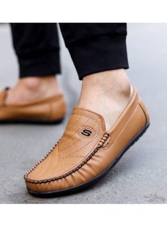 ماركة غير محددة حذاء رجالى سهل الأرتداء - اللون كافية  - Image 3