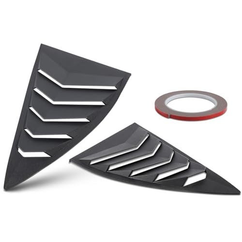 Danti Side Window Louvers for Chevrolet Camaro LS LT RS SS GTS 2010-2015 Windshield Sun Shade Cover Lambo Style Window Cover Matte Black(2pcs) - Image 1