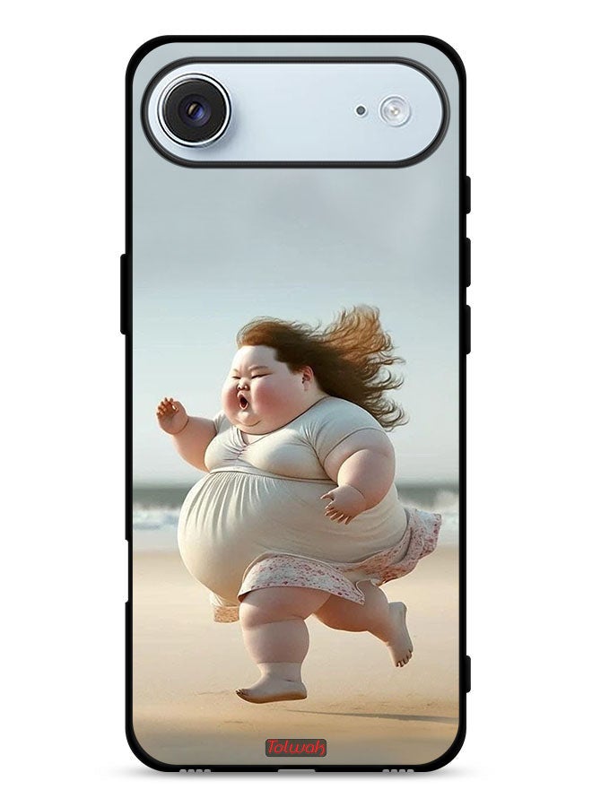 Tolwak Apple iPhone Air Protective Case Cover Fatty Baby Girl Running - Image 1