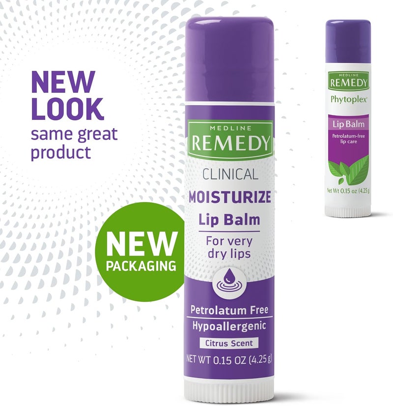 Medline Remedy Clinical Moisturizing Lip Balm for Very Dry Lips - 0.15 oz - Image 2