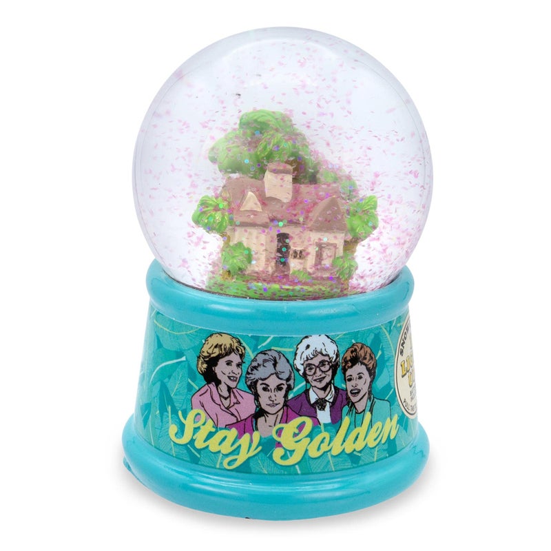 Silver Buffalo Silver Buffalo The Golden Girls Shady Pines LightUp Mini Adult Snow Globe with Swirling Glitter Display 