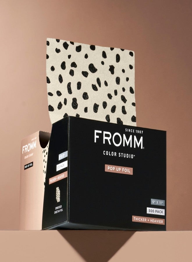 Fromm Embossed Pop Up Foils in Cheetah Print, Foil for Hair Highlighting, Cosmetology Supplies, Hairstylist Essentials, Hair Foils Ideal for Advanced Coloring, Precut, 5" x 11", 500 Foil Sheets - Image 3